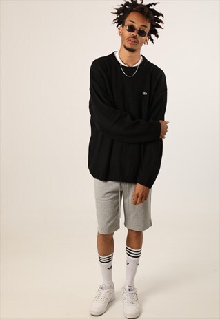 VINTAGE LACOSTE EMBROIDERED LOGO KNITTED SWEATSHIRT