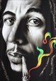 VINTAGE 90'S BOB MARLEY HEAVYWEIGHT T-SHIRT MENS - BLACK