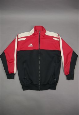 Vintage Adidas Track Jacket in Red with Logo