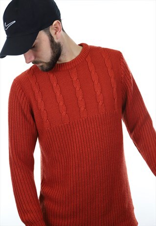 VINTAGE LEVIS KNITTED SWEATSHIRT ORANGE