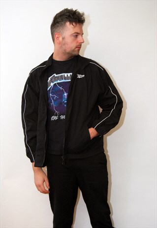 VINTAGE REEBOK JACKET (L) WINDBREAKER 90S HIP HOP FESTIVAL