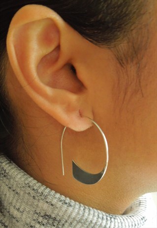 STERLING SILVER HOOP EARRINGS