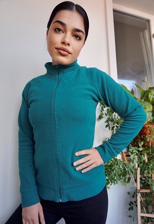 VINTAGE TURQUOISE FLEECE JACKET