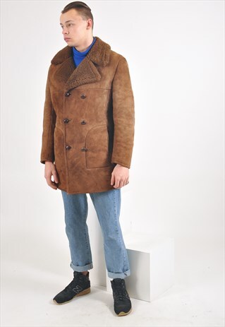 VINTAGE SHERPA SHEARLING COAT