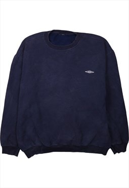 Vintage 90's Umbro Sweatshirt Crew Neck Navy Blue XXLarge