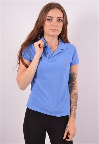 VINTAGE RALPH LAUREN POLO SHIRT BLUE