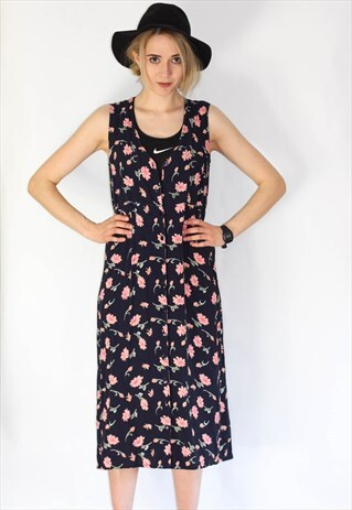 VINTAGE 90'S FLORAL LONG DRESS