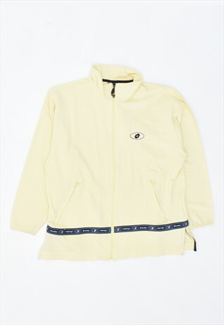VINTAGE 90'S LOTTO TRACKSUIT TOP JACKET YELLOW