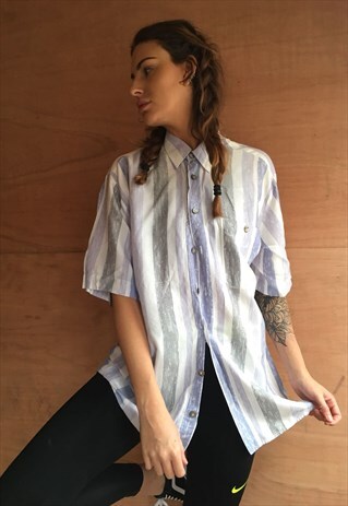 PATTERNED OVERSIZED RETRO VINTAGE UNISEX FESTIVAL SHIRT