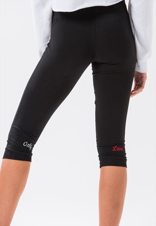 ST ONLY LOVE CAPRI JOGGER BLACK