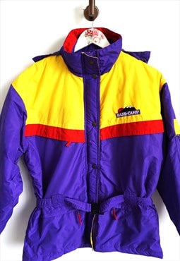 Vintage 90s Winter Skiing Jacket Outwear Activewear Purple