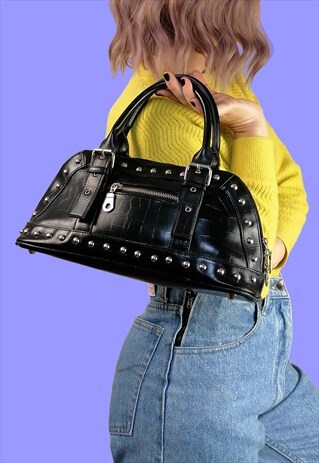 VINTAGE 90'S ALDO FAUX LEATHER STUDS BAG