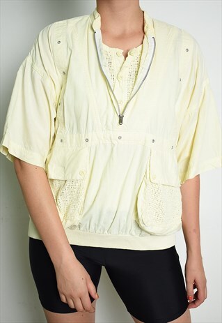 80'S RETRO ATHLEISURE SPORTS OVERSIZED T-SHIRT TOP TEE