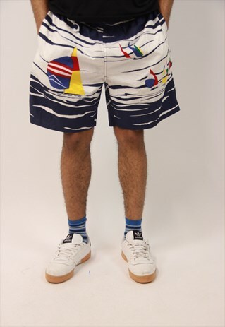 VINTAGE LACOSTE PATTERNED SHORTS