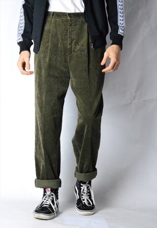 VINTAGE 90S KHAKI CORDUROY PANTS