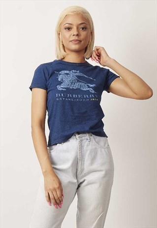 RARE VINTAGE 90'S BURBERRY LOGO T-SHIRT