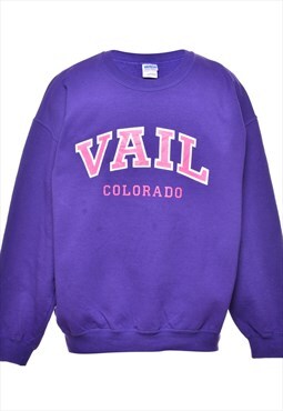 Vintage Vail Colorado Printed Sweatshirt - L