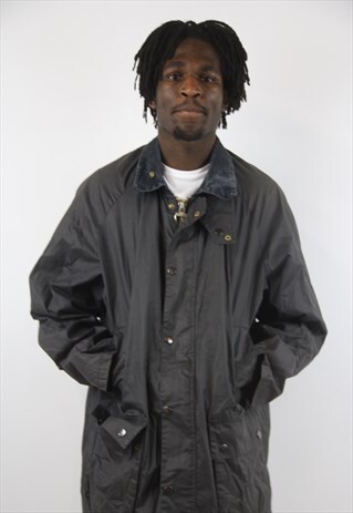 VINTAGE NAVY WAX JACKET