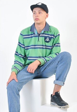 VINTAGE 90S LONG SLEEVE POLO SHIRT