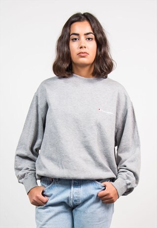 90'S VINTAGE GREY CHAMPION SWEATER
