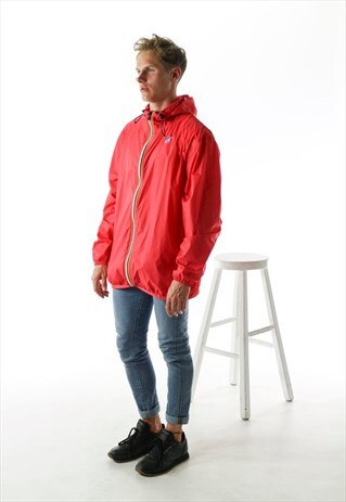 ZIP-UP RAIN VEST / RED SPRING JACKET