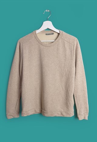 VINTAGE 90'S COS LONG SLEEVE TOP IN BEIGE