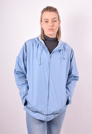 NIKE WOMENS VINTAGE JACKET MEDIUM BLUE 90S