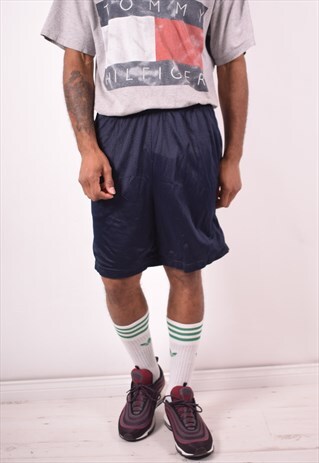 STARTER MENS VINTAGE SHORTS MEDIUM NAVY BLUE 90S