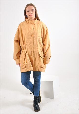 VINTAGE PARKA JACKET IN YELLOW