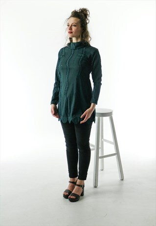 SEQUIN GREEN TUNIC / LONG SLEEVE PARTY DRESS