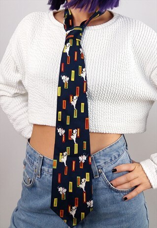 VINTAGE DISNEY 101 DALMATIANS UNISEX CARTOON TIE