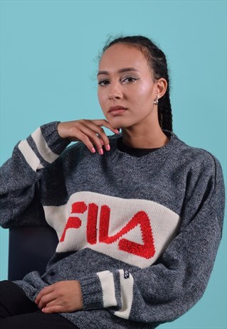 NAVY, RED AND WHITE FILA JUMPER