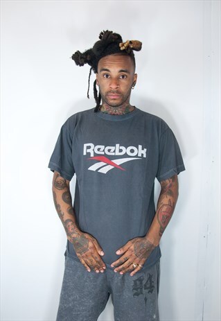 REEBOK GREY VINTAGE T SHIRT