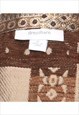 VINTAGE ZIP FRONT TAPESTRY JACKET - M