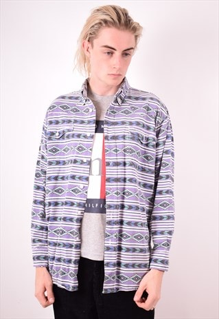 MENS VINTAGE SHIRT MEDIUM PURPLE 90S
