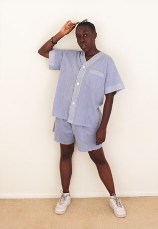 VINTAGE UNISEX 90'S PYJAMA STYLE TWO-PIECE CO-ORD