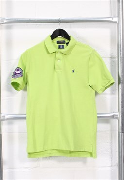 Vintage Polo Ralph Lauren Wimbledon Polo Shirt Green Large