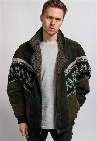 VINTAGE AZTEC SHERPA JACKET