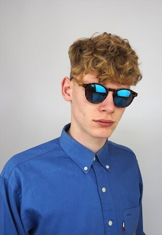 80'S STYLE ROUND MIRROR LENSES SUNGLASSES