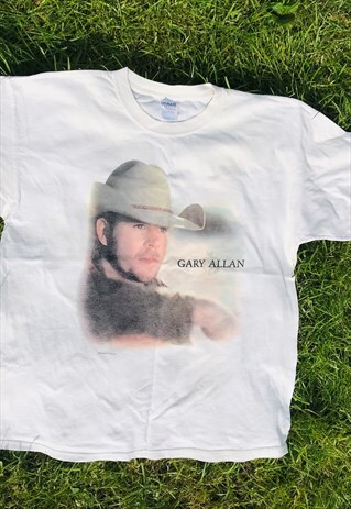 RARE GARY ALLAN CONCERT SOFT COTTON LOGO T-SHIRT