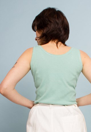 VINTAGE OVERDYED VEST TOP