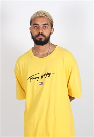 VINTAGE TOMMY HILFIGER T-SHIRT YELLOW