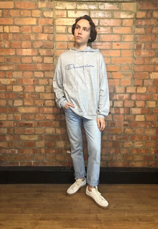VINTAGE GREY CHAMPION HOODIE