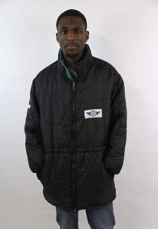 VINTAGE 90'S ADIDAS BLACK PADDED JACKET