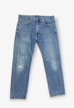 Vintage levi's 505 straight fit jeans blue w36 l32 BV17390