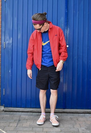 VINTAGE 90S POLO RALPH LAUREN USA FLAG RED JACKET RARE