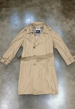 Vintage 1990s Burberry Lined Trench Coat 