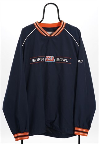 REEBOK NFL NAVY SUPER BOWL XLI TRACKSUIT TOP