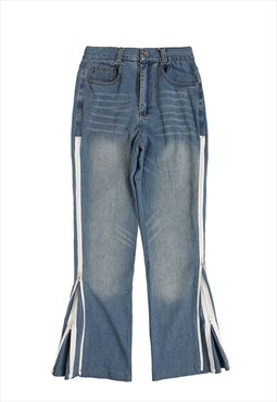 Kalodis vintage distressed wide leg jeans