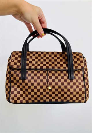 Louis Vuitton Bag Handbag LV Damier Sauvage Calf hair Lionne
